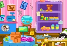 Puzzle Games, Clean Up Pet Shop, Games-kids.com