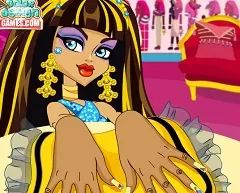 Monster High Games, Cleo de Nile Manicure, Games-kids.com