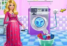 Barbie Games, Clothes Washing Day, Games-kids.com