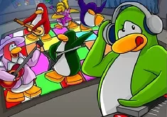 Club Penguin Games, Club Penguin Disco Puzzle, Games-kids.com