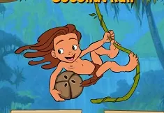 Tarzan Games, Coconut Run, Games-kids.com