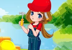 Girl Games, Construction Girl, Games-kids.com