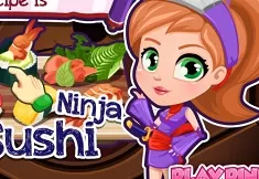 Cooking Games, Cook Ninja Sushi, Games-kids.com