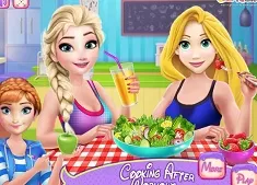 Princess Games, Cooking After Workout, Games-kids.com