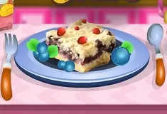 Cooking Games, Cooking Blueberry Shortbread Bars, Games-kids.com