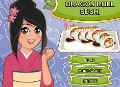 Cooking Games, Cooking Dragon Sushi Roll, Games-kids.com
