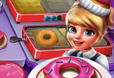 Cooking Games, Cooking Fast 2 Donuts, Games-kids.com