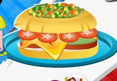 Cooking Games, Cooking French Burger, Games-kids.com