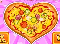 Cooking Games, Cooking Fresh Hearted Pizza, Games-kids.com