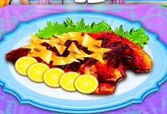 Cooking Games, Cooking Fresh Red Fish, Games-kids.com