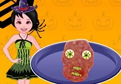 Halloween Games, Cooking Halloween Zombie Meatloaf, Games-kids.com