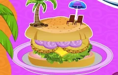 Cooking Games, Cooking Hawaiian Burgers, Games-kids.com