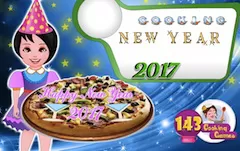 Cooking Games, Cooking New Year Pizza, Games-kids.com