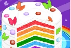 Cooking Games, Cooking Rainbow Birthday Cake, Games-kids.com