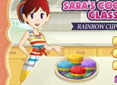 Cooking Games, Cooking with Sara Rainbow Muffins, Games-kids.com