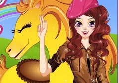 Girl Games,  Cool Girl and her Cute Horse, Games-kids.com