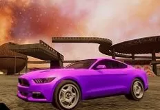 Cars Games, Crazy Car Stunts in Moon Cosmic Arena, Games-kids.com