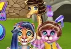 Animal Games, Crazy Hair Salon at Zoo, Games-kids.com