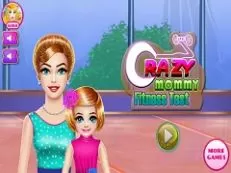 Girl Games, Crazy Mommy Fitness Test, Games-kids.com