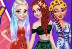 Princess Games, Crazy Summer Braids, Games-kids.com