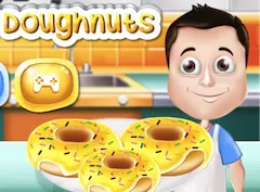 Cooking Games, Crispy and Creamy Doughnuts, Games-kids.com