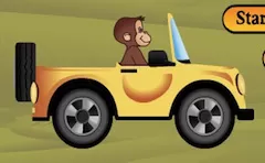 Curious George Games, Curious George Car Driving Challenge, Games-kids.com