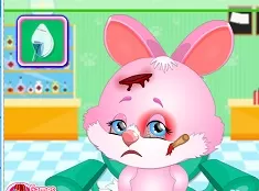 Animal Games, Cute Bunny Face Injury, Games-kids.com