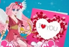 Girl Games, Cute Cupid is Preparing for Valentines Day, Games-kids.com