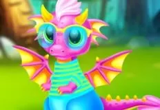 Dragons Games, Cute Dragon Caring and Dress Up, Games-kids.com