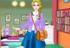 Girl Games, Cute Girl Coming From School, Games-kids.com