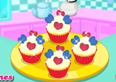 Cooking Games, Cute Heart Cupcakes, Games-kids.com