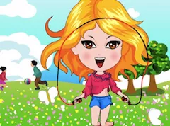 Girl Games, Cute Jump Rope Girl, Games-kids.com