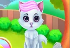 Animal Games, Cute Kitty Caring and Dress Up, Games-kids.com