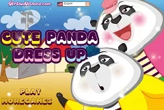 Animal Games, Cute Panda Dress Up, Games-kids.com