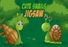 Animal Games, Cute Snails Jigsaw, Games-kids.com