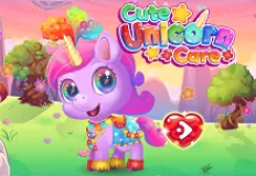 Girl Games, Cute Unicorn Care, Games-kids.com