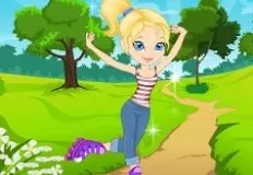 Girl Games, Cutie on Roller Skates, Games-kids.com