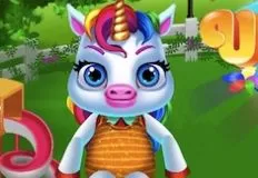 Animal Games, Cutie Unicorn Caring, Games-kids.com