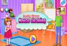 Girl Games, Daddy Messy House Cleaning, Games-kids.com