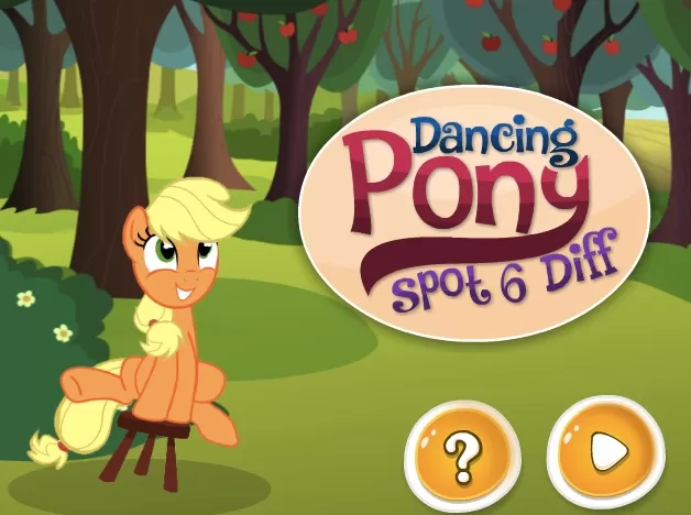 My Little Pony Games, Dancing My Little Pony Six Differences , Games-kids.com