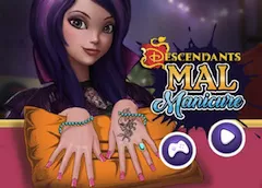 Descendants Games, Descendants Mal Manicure, Games-kids.com