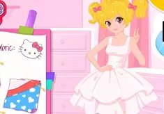 Hello Kitty Games, Design a Hello Kitty Dress, Games-kids.com