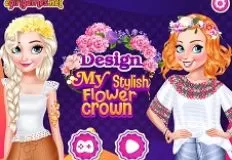 Princess Games, Design My Stylish Flower Crown, Games-kids.com