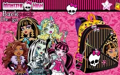 Monster High Games, Design Your Monster High Backpack, Games-kids.com