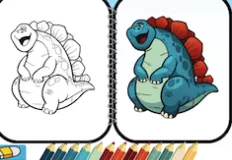 Dinosaurs Games, Dino Coloring Deluxe, Games-kids.com