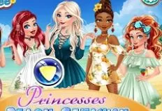 Princess Games, Disney Princesses Beach Getaway, Games-kids.com