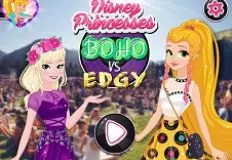 Princess Games, Disney Princesses Boho vs Edgy, Games-kids.com