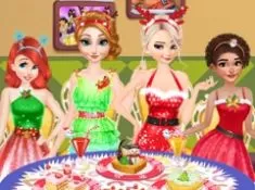 Princess Games, Disney Princesses Christmas Dinner, Games-kids.com