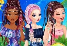 Princess Games, Disney Princesses Summer Braids, Games-kids.com