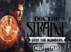 Doctor Strange Games, Doctor Strange Spot the Numbers, Games-kids.com